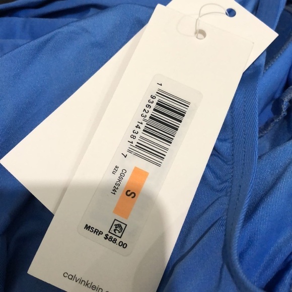 CALVIN Klein Womens Twist Front Tummy Control Tankini Swim Top - Picture 4 of 6